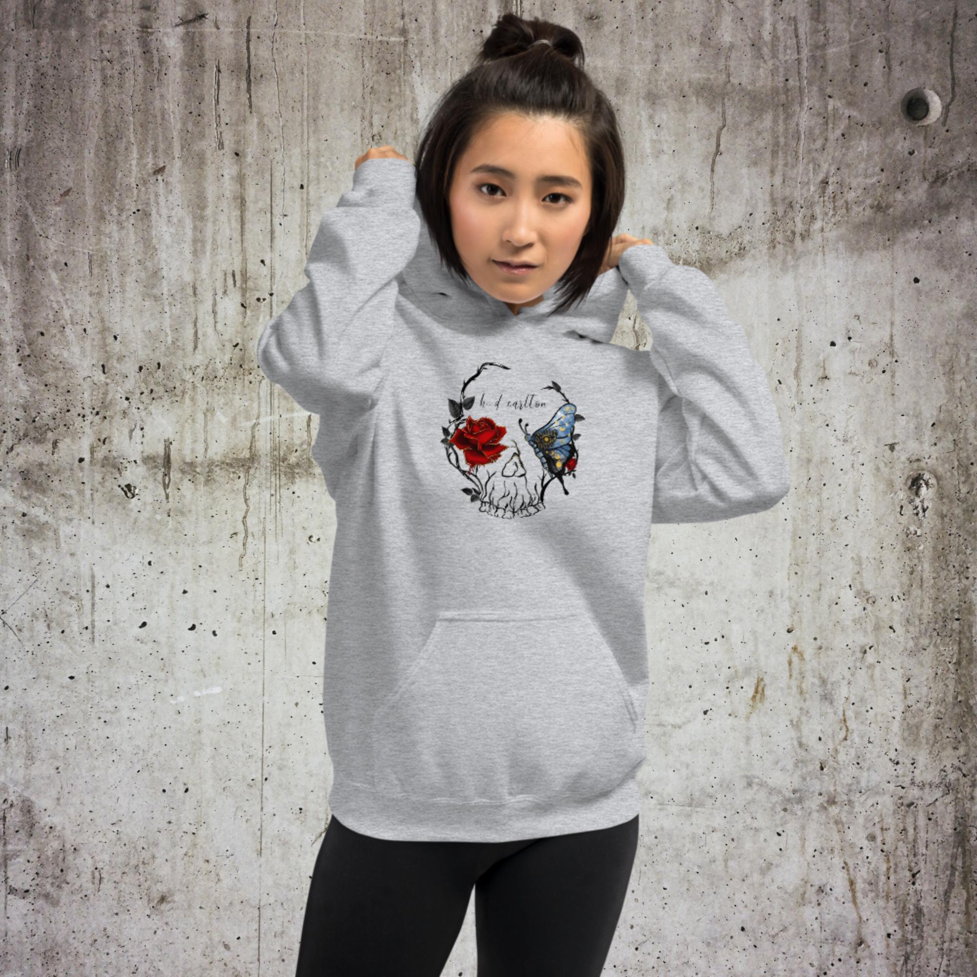 Skull & Rose Unisex Hoodie