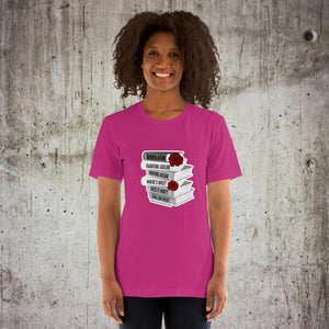 H. D. Book Stack Unisex T-Shirt