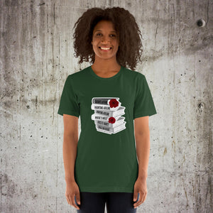 H. D. Book Stack Unisex T-Shirt